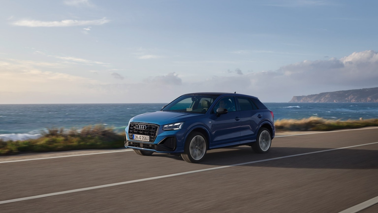 Front-side view of the Audi Q2